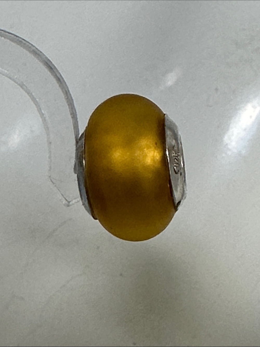 Pandora Murano Gold Yellow Charm italy